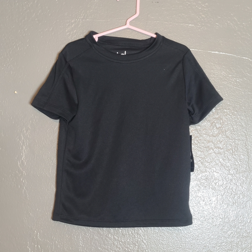 Ideology Kids Black Athletic T-Shirt NWT Size 5 - Picture 2 of 9